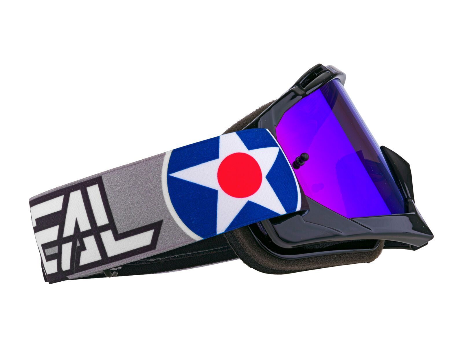 ONeal B-10 Goggle Warhawk – Radium Blue, black/gray - Bild 2