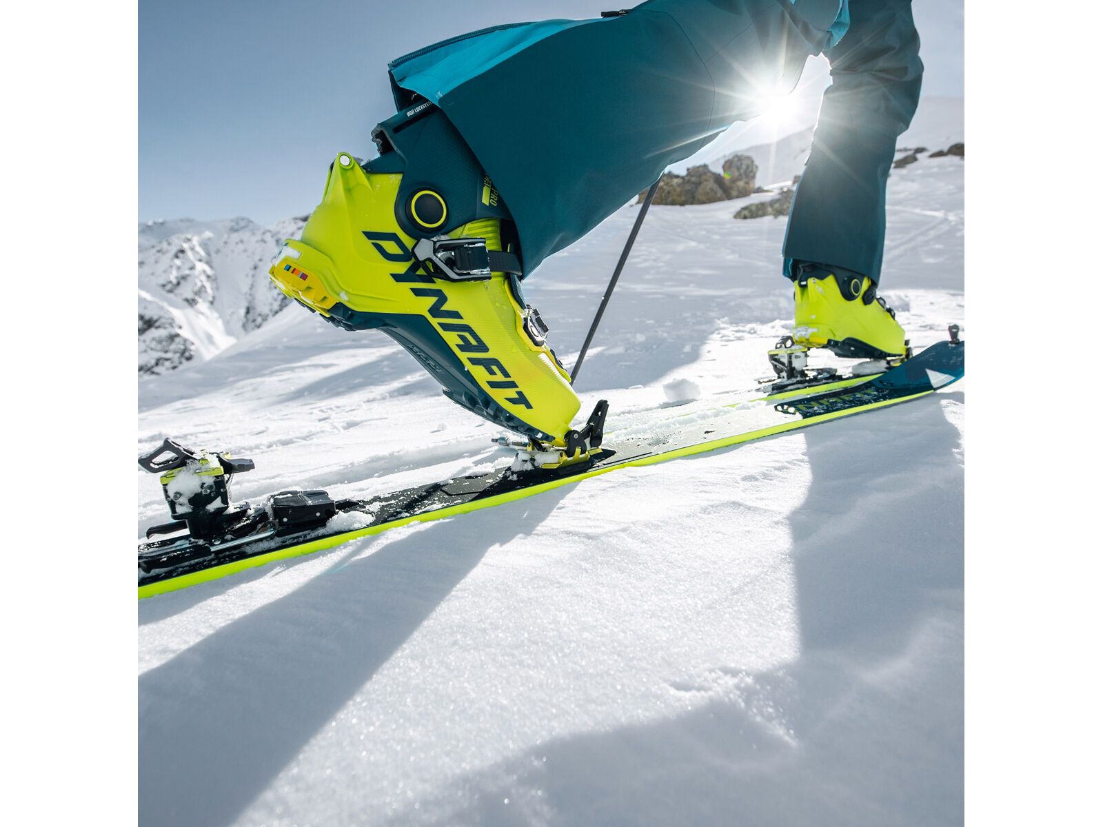 Dynafit Radical Pro Tourenskischuh Herren, petrol/lime punch - Bild 4