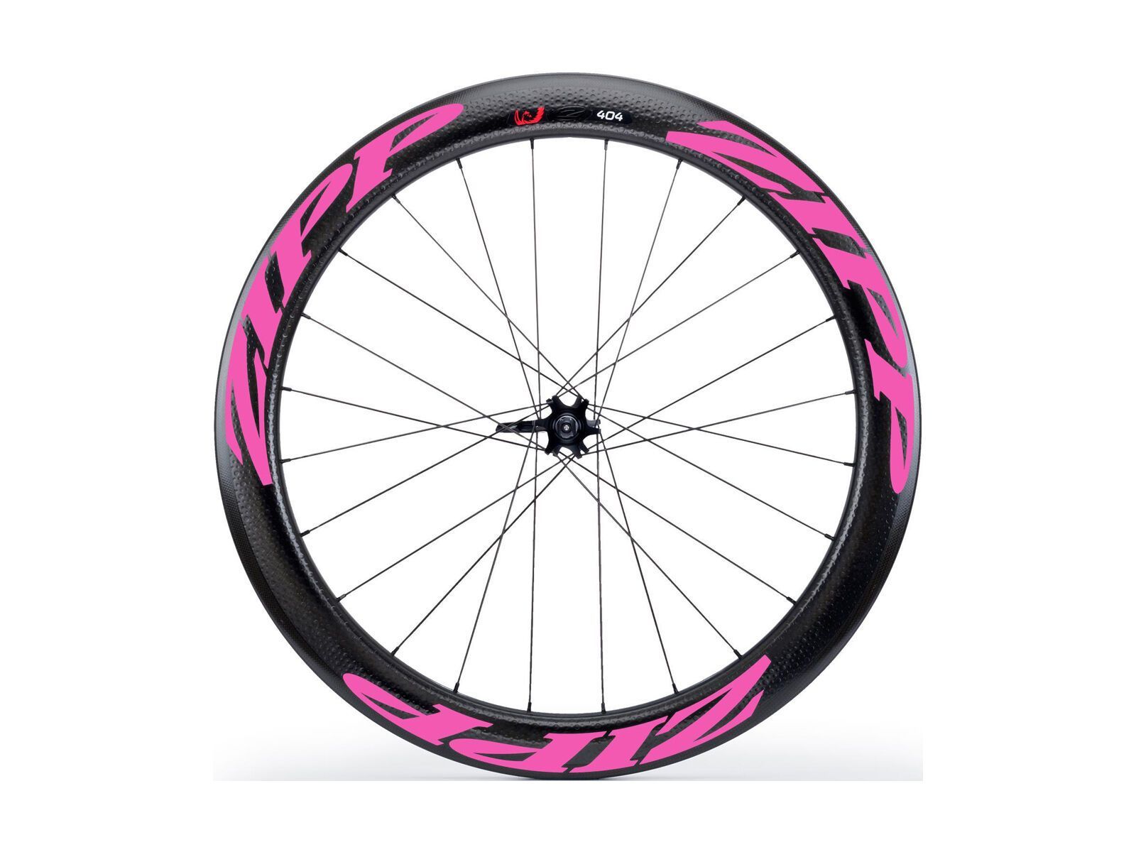Zipp 404 Firecrest Tubular Disc-brake, schwarz/pink - Bild 1