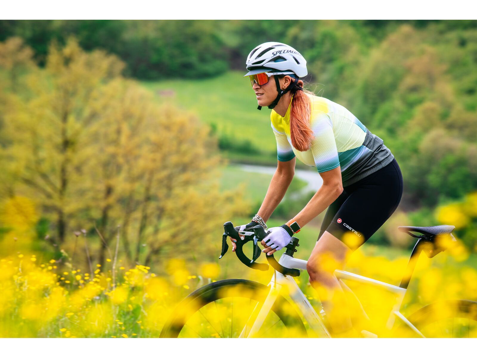 Castelli Dolce Jersey, sulphur/military green - Bild 10