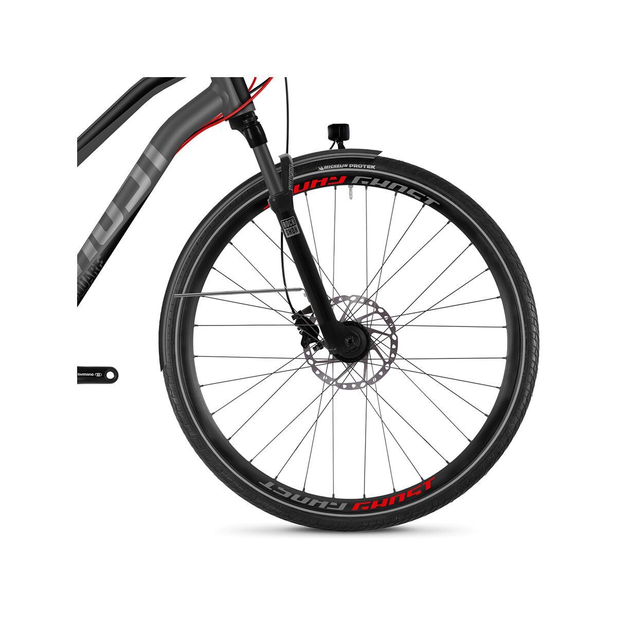 Ghost Square Trekking 8.8 W AL, micro chip gray/titanium gray/roit red - Bild 2