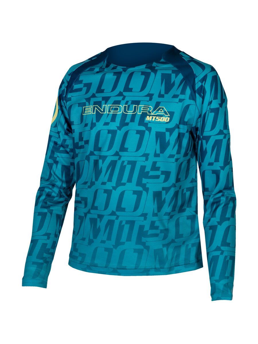 Endura Kinder MT500 Print Trikot LTD (langarm) blaubeere L E7156BB/K11
