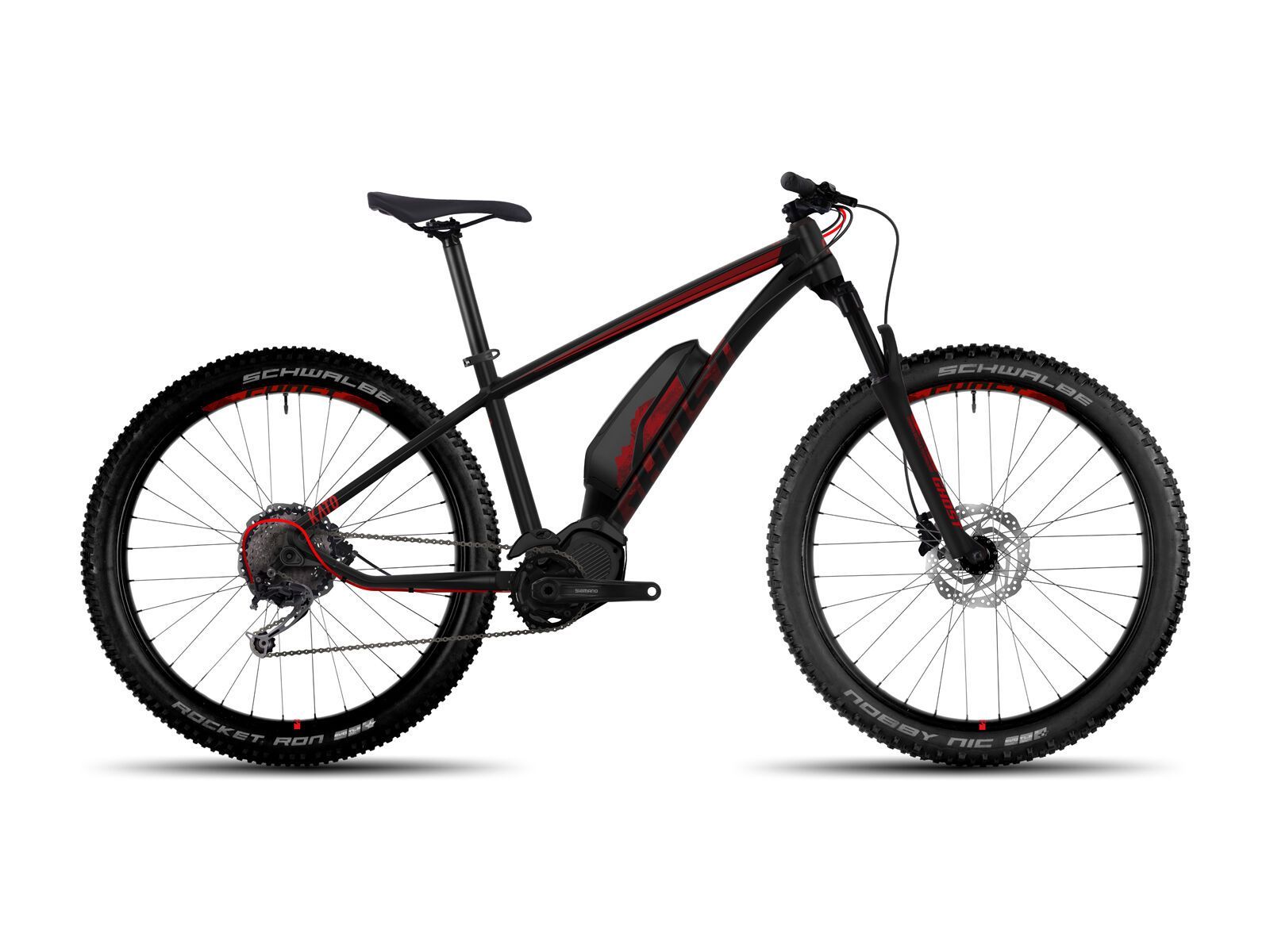 Ghost Hybride Kato 3 AL 27.5 Plus, night black/riot red - Bild 1