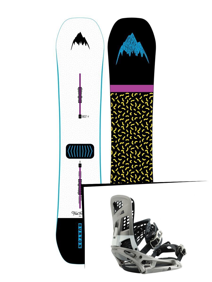 Set: Burton Free Thinker Wide 2019 + Burton Genesis EST super silver - Bild 1