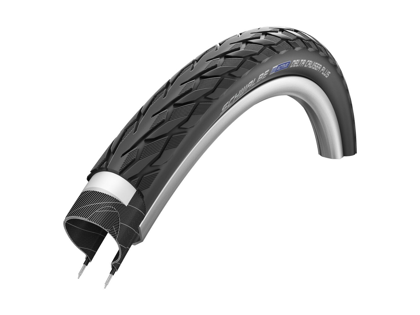 Schwalbe Delta Cruiser Plus Active - 28 Zoll/700C, black-reflex - Bild 1