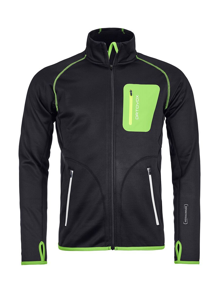 Ortovox Merino Fleece Jacket M, black raven - Bild 1