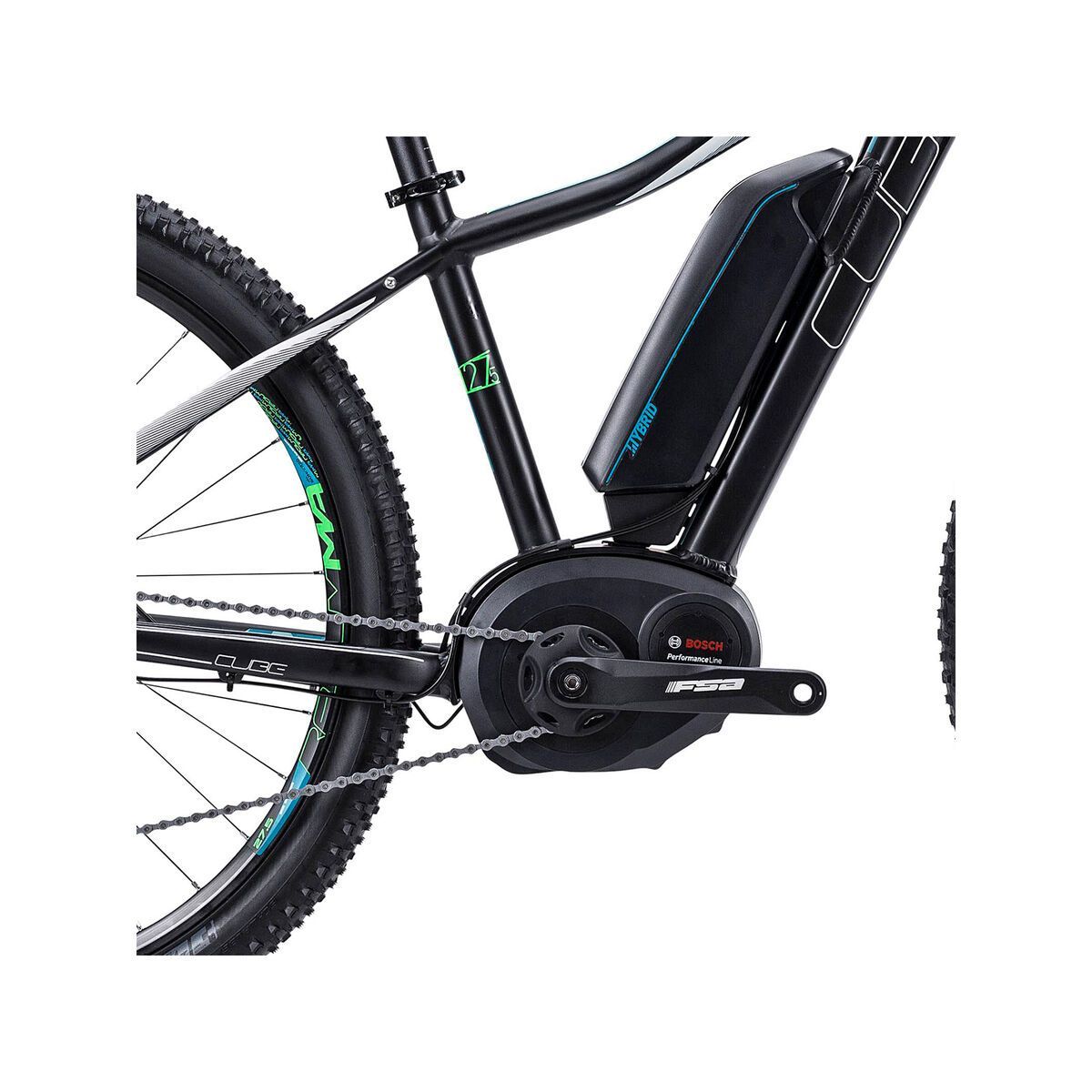 Cube Access WLS Hybrid Race 27.5, black/petrol - Bild 3
