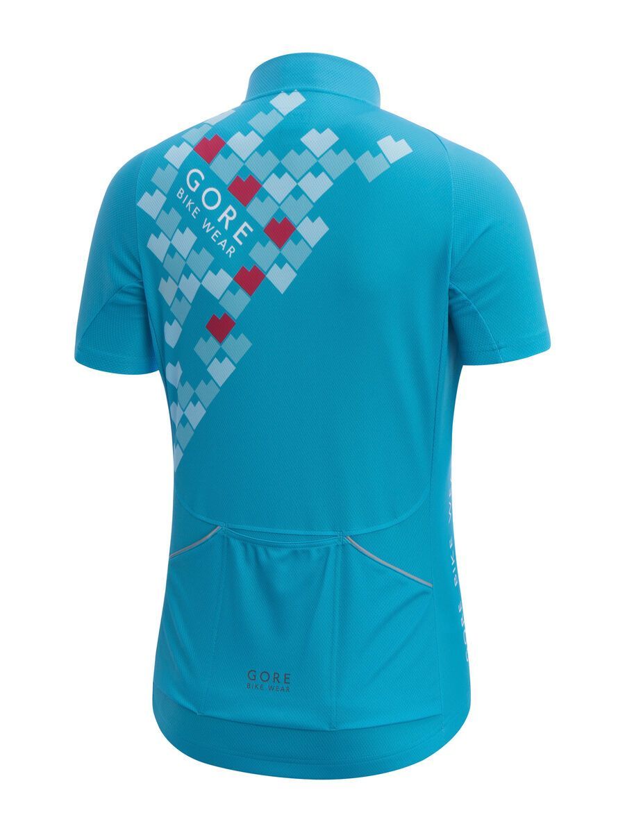 Gore Bike Wear E Lady Digi Heart Trikot, scuba blue - Bild 2