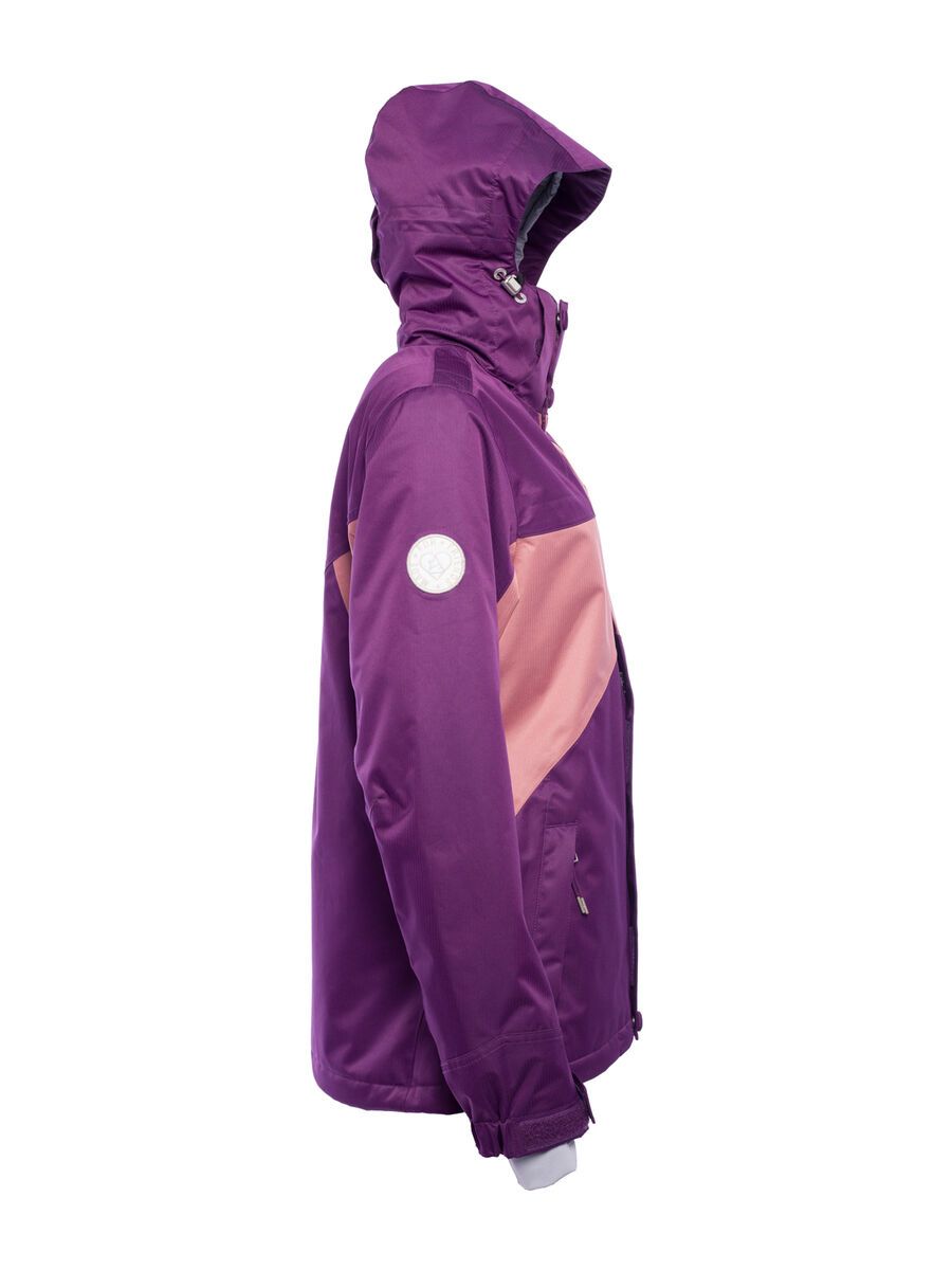 Zimtstern Snowy Herringbone, plum - Bild 4