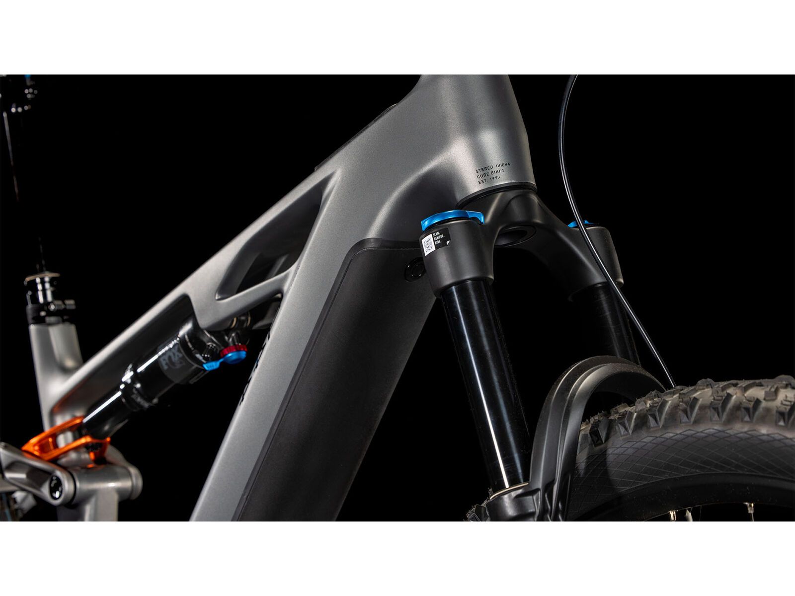 Cube Stereo Hybrid One44 HPC SLX 800 27.5, slabgrey´n´orange - Bild 5