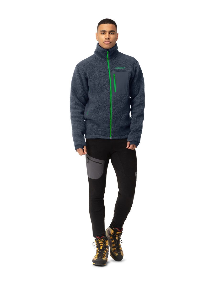 Norrona trollveggen Thermal Pro Jacket M's, cool black/classic green - Bild 3