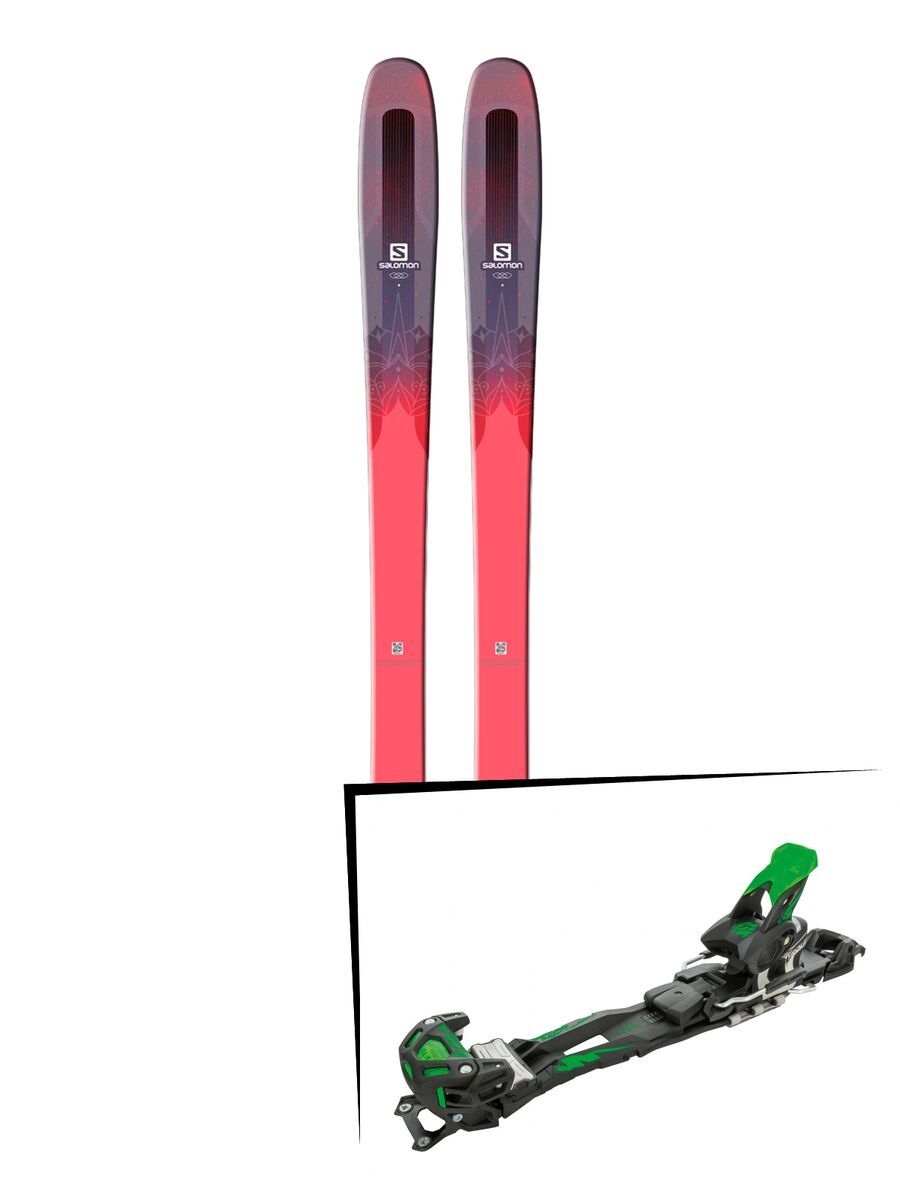 Set: Salomon QST Myriad 85 2018 + Tyrolia Adrenalin 16 solid black flash green - Bild 1