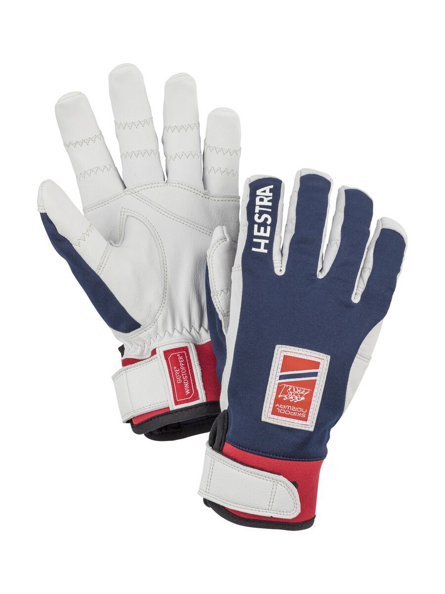 Hestra Ergo Grip Active 5 Finger, marine/rot - Bild 1