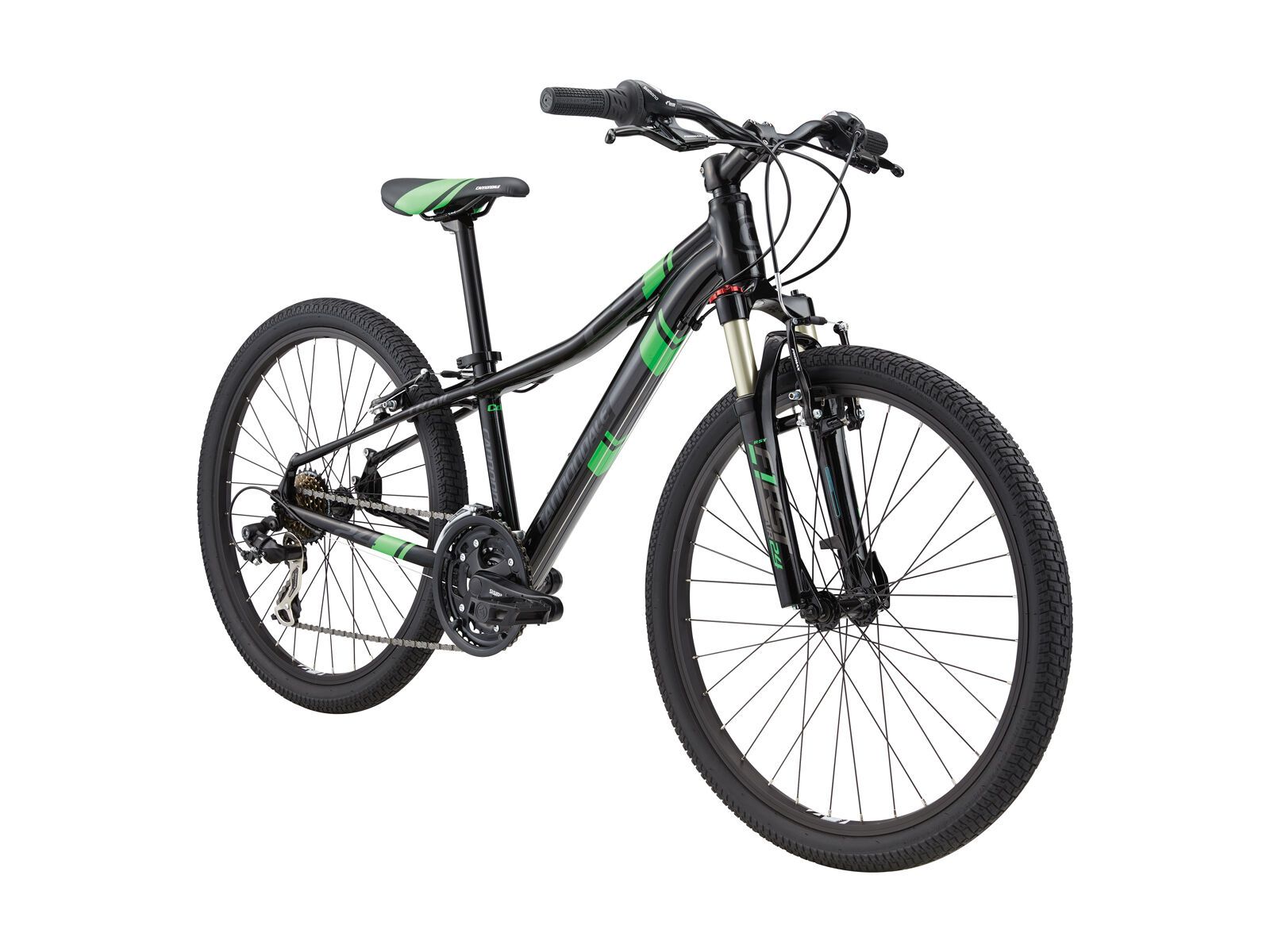 Cannondale Race 24 Kids, jet black w/ viserker green and nearly black, gloss - Bild 2