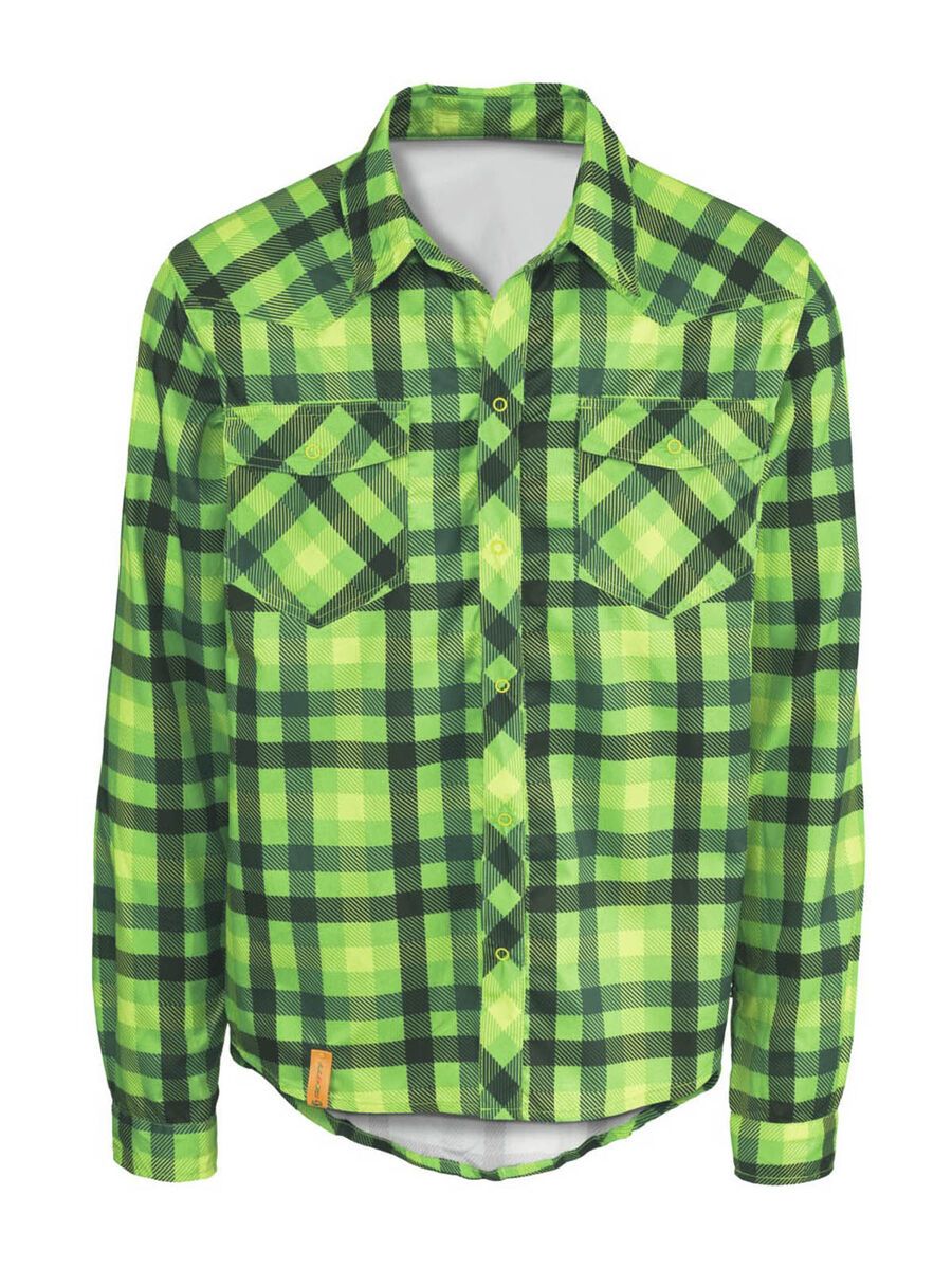 Scott Shirt Button Roarban l/sl, green/lime green - Bild 1