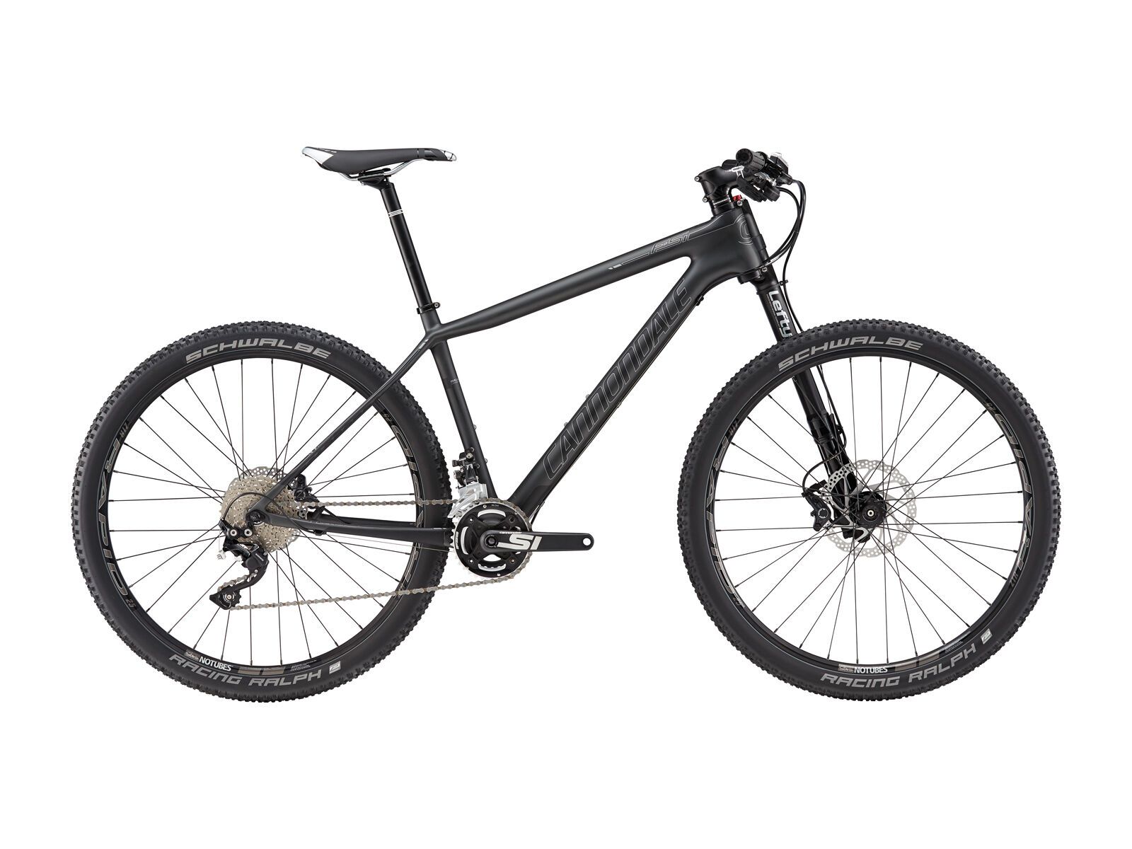 Cannondale F-SI Carbon 4 27.5, nearly black w/ silver and jet black, matte - Bild 1