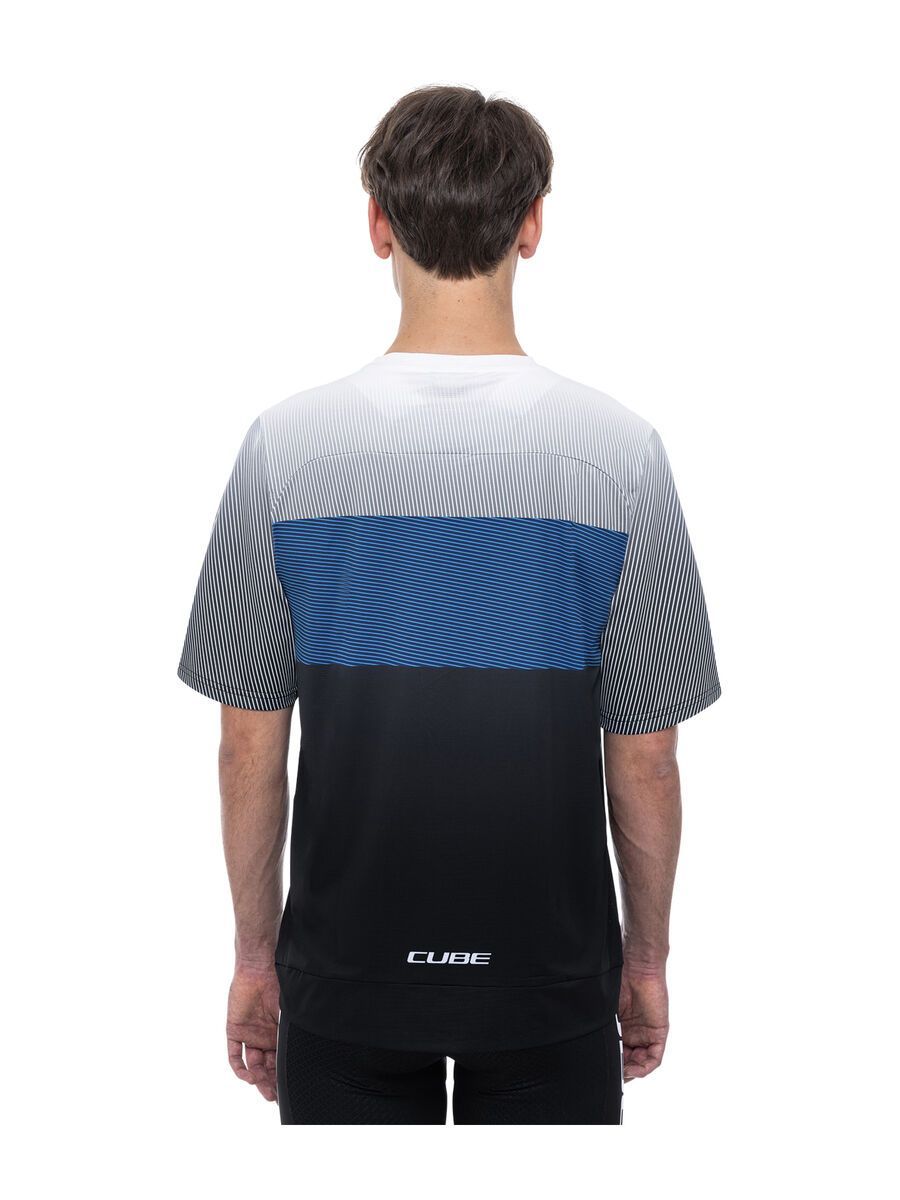 Cube Teamline Rundhalstrikot CMPT kurzarm, black´n´blue´n´grey - Bild 4