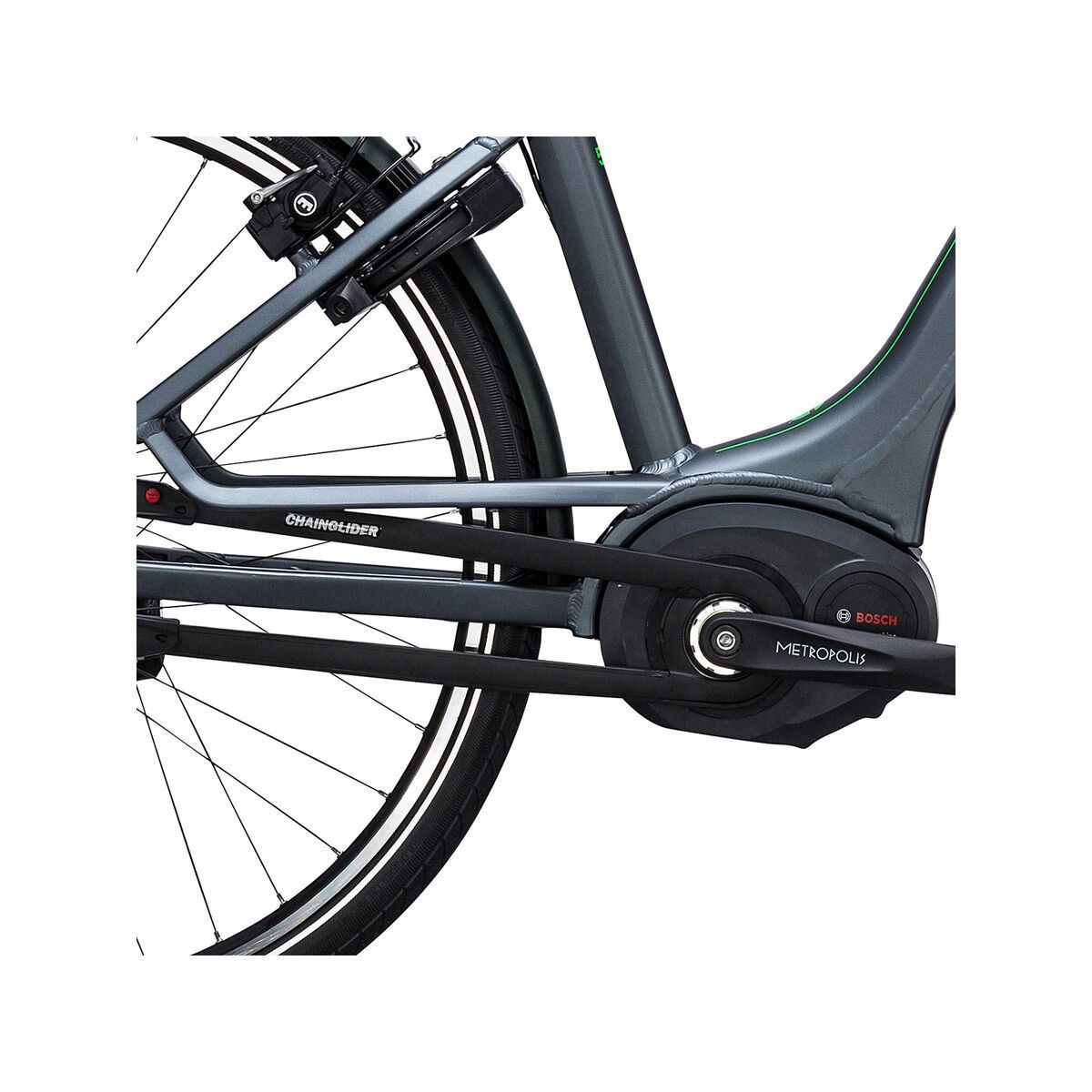 Cube Travel Hybrid Pro RT 400 Easy Entry, grey´n´flashgreen - Bild 3