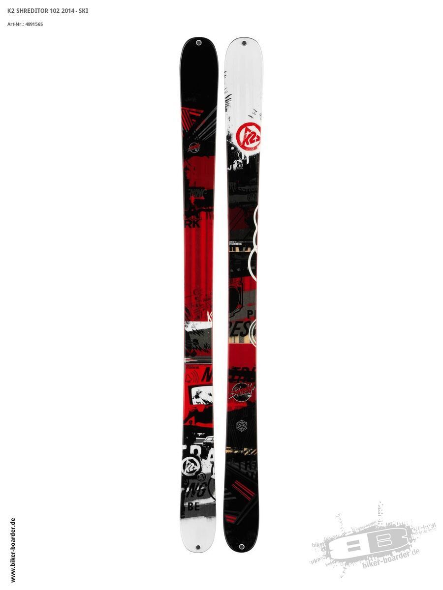 K2 SKI Set: Shreditor 102 2014 + Marker Squire 11 - Bild 2