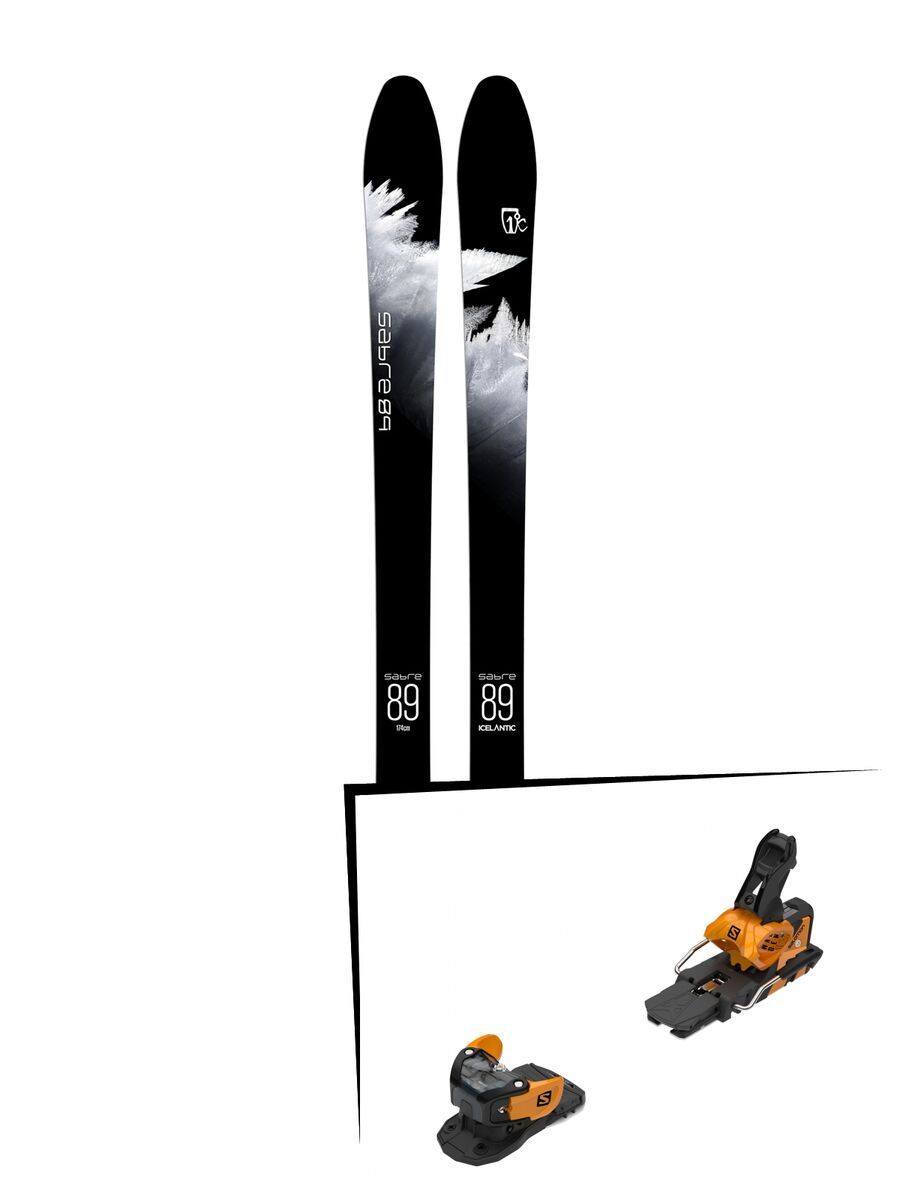 Set: Icelantic Sabre 89 2018 + Salomon Warden MNC 13 saffron/black - Bild 1