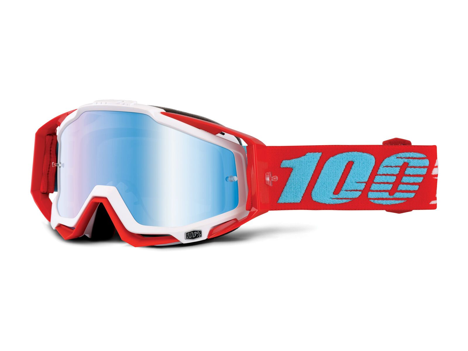 100% Racecraft inkl. WS, kepler/Lens: mirror blue - Bild 1