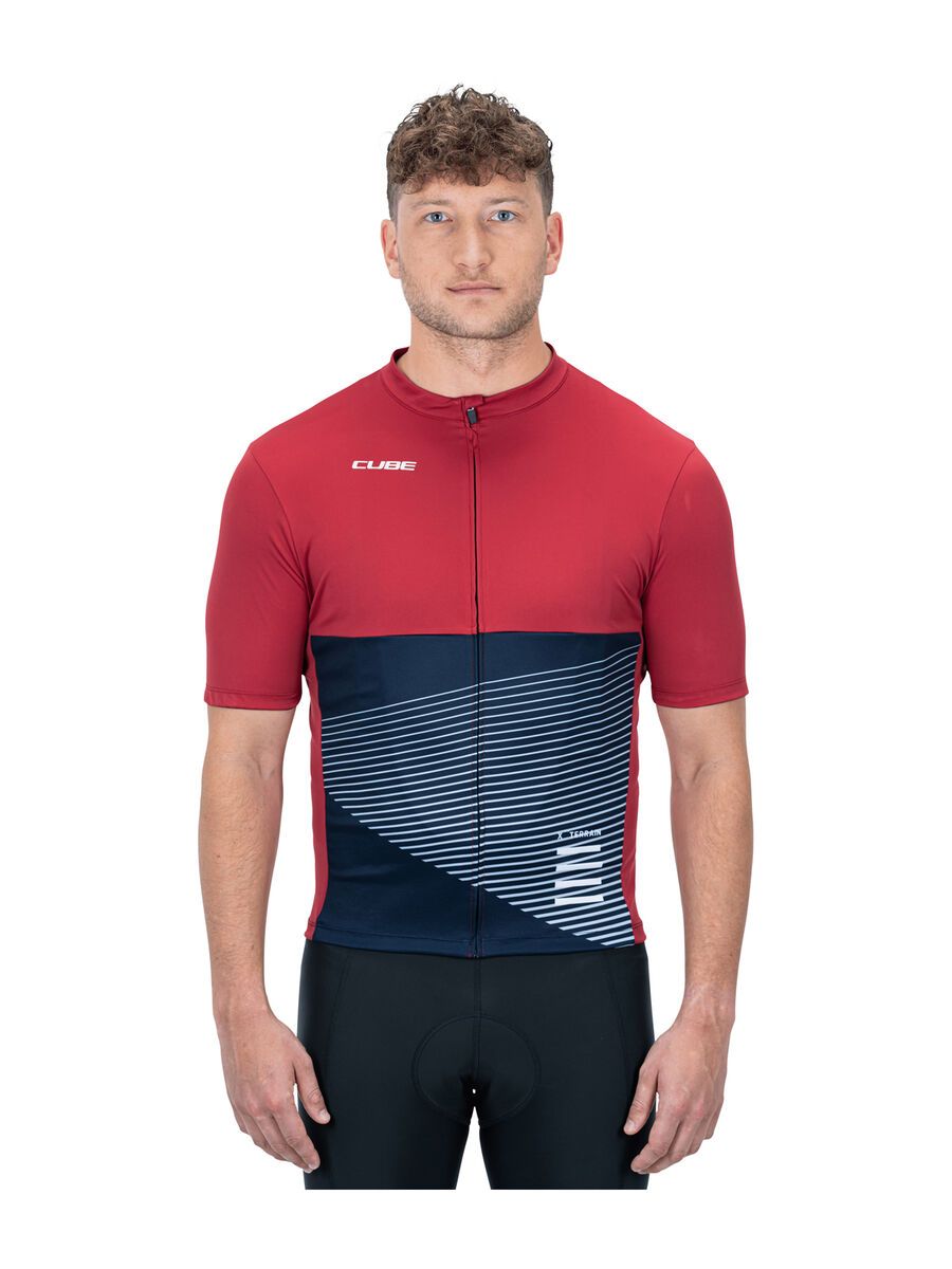 Cube ATX Trikot Full Zip kurzarm, red - Bild 2