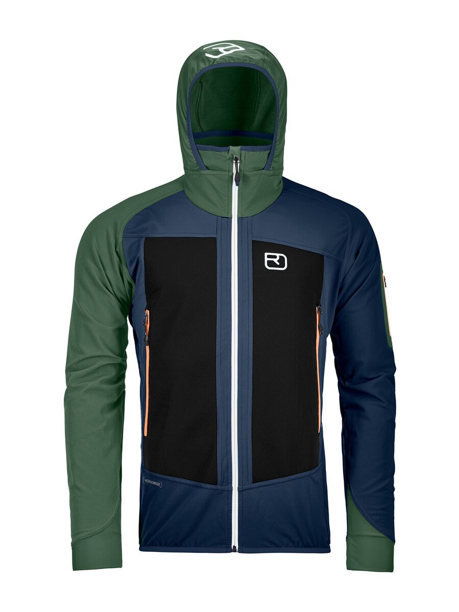 Ortovox Merino Naturtec Light Col Becchei Jacket M, blue lake - Bild 1