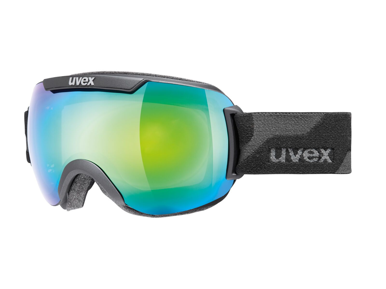 uvex downhill 2000 FM, black mat/Lens: mirror green - Bild 1