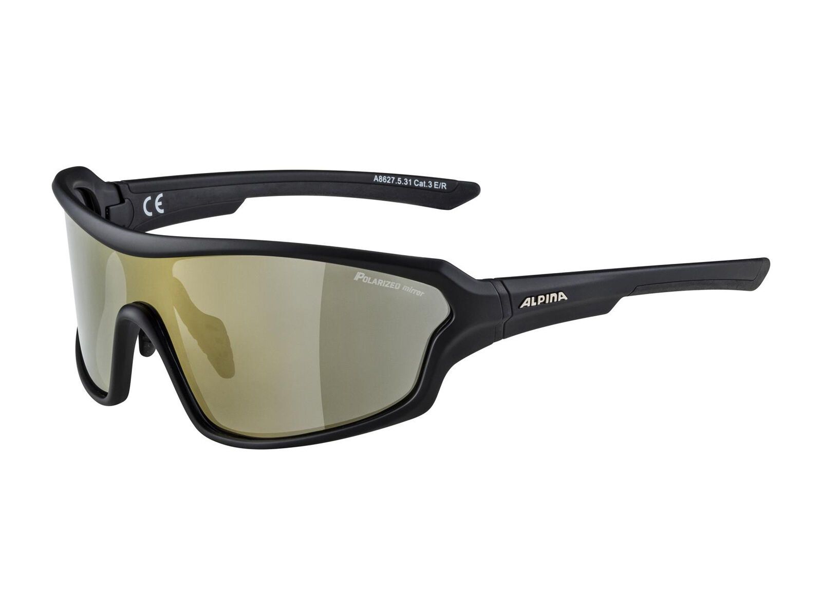 Alpina Lyron Shield P, black matt/Lens: ceramic mirror bronce - Bild 1