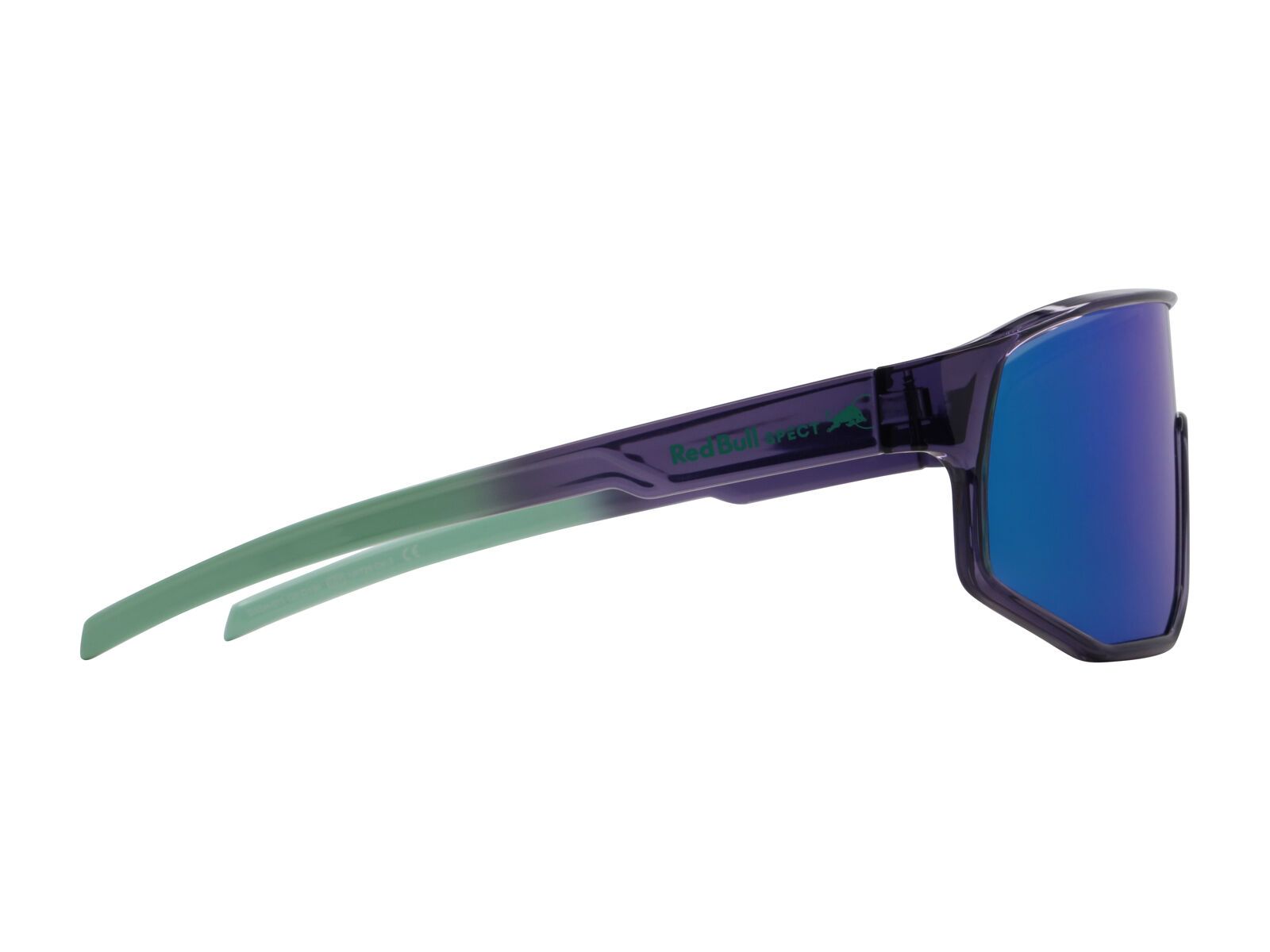 Red Bull Spect Eyewear Dash, Smoke/Green-Purple Mirror / shiny x’tal dark purple - Bild 2
