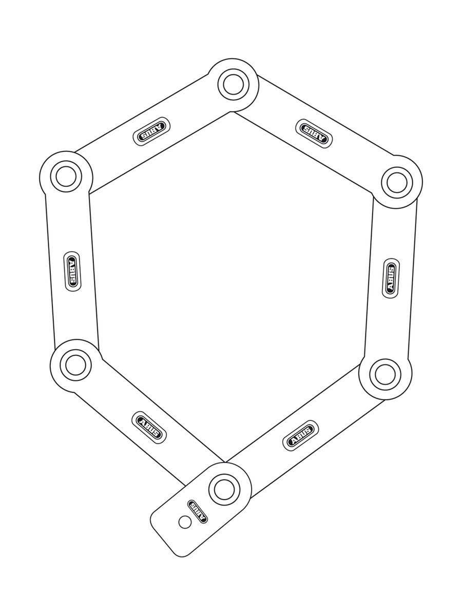 Abus Bordo 6000, white - Bild 2