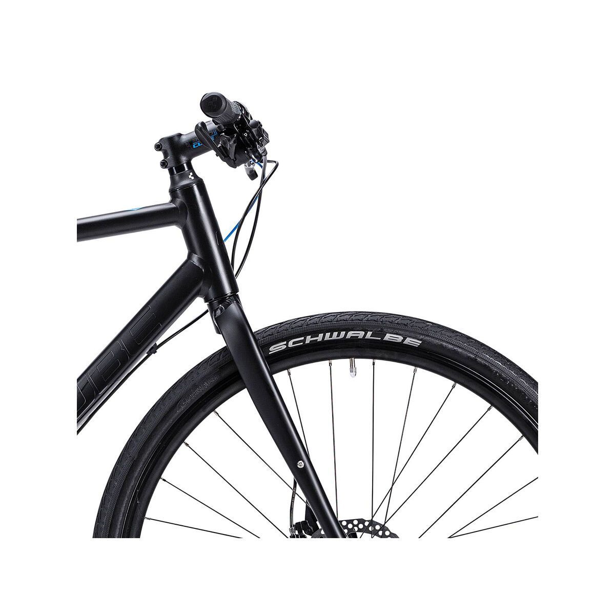 Cube Hyde Race, black blue shinyblack - Bild 5