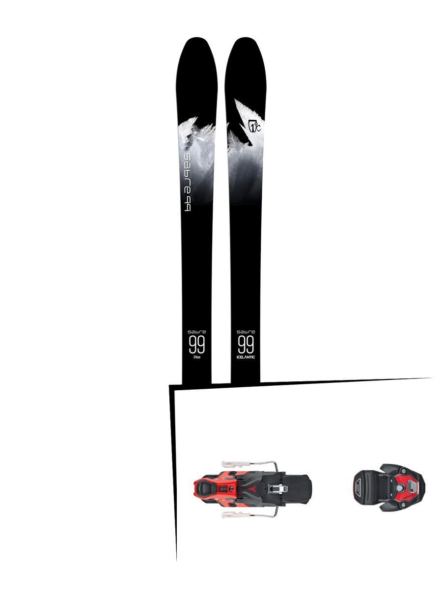 Set: Icelantic Sabre 99 2018 + Atomic Warden MNC 13 black/red - Bild 1