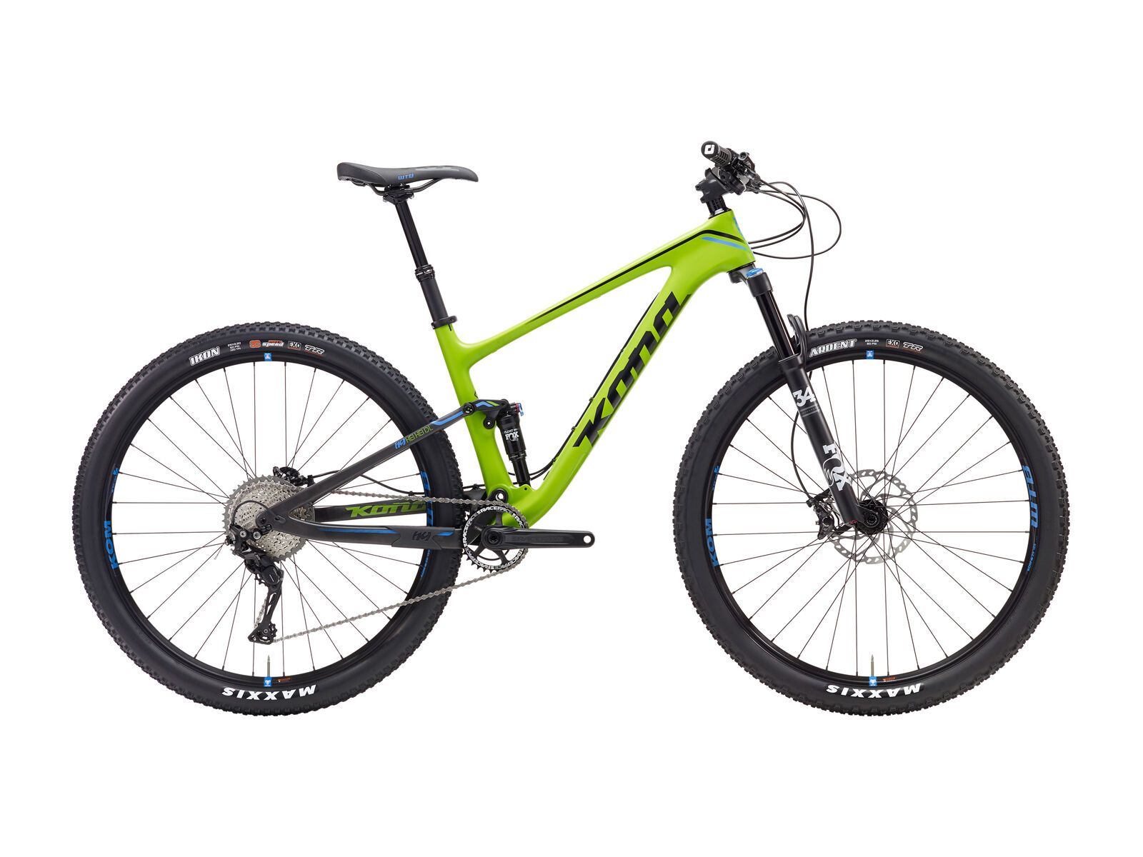 Kona Hei Hei DL, matt lime/black/blue - Bild 1