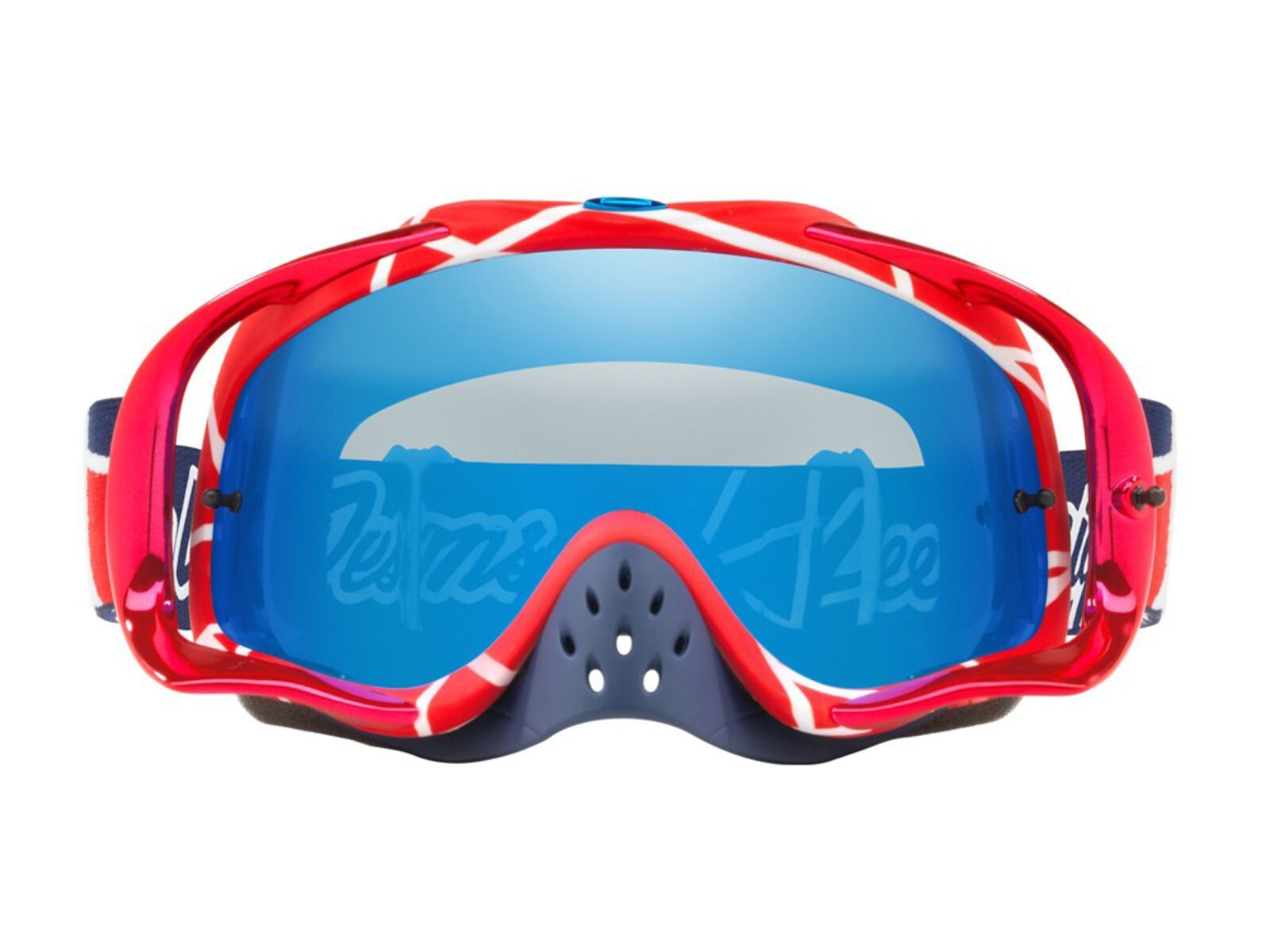 Oakley Crowbar MX Troy Lee Designs Series, metric red white/Lens: black ice iridium - Bild 2