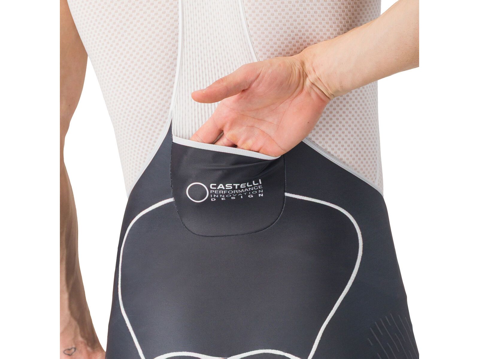 Castelli Free Aero Race S Kit Bibshort, black/white - Bild 5