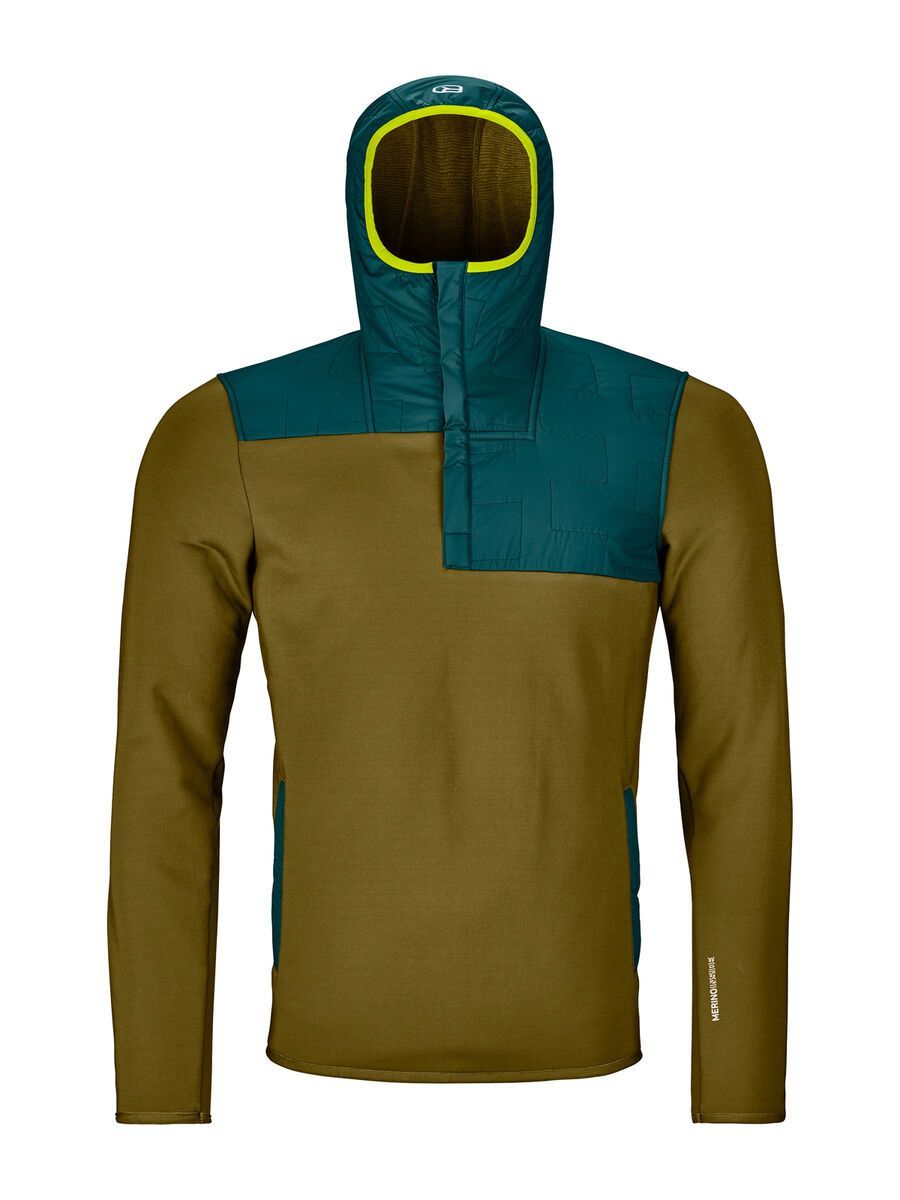 Ortovox Merino Fleece Plus Anorak M, green moss - Bild 1