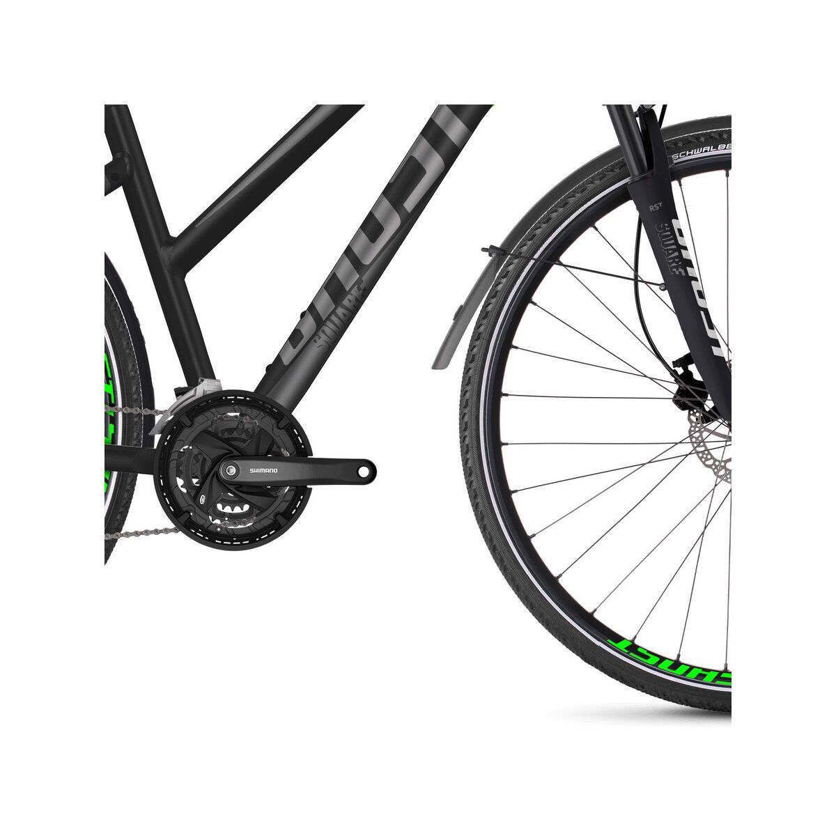 Ghost Square Cross X 5.8 W AL, titanium gray/micro chip gray/neon green - Bild 3