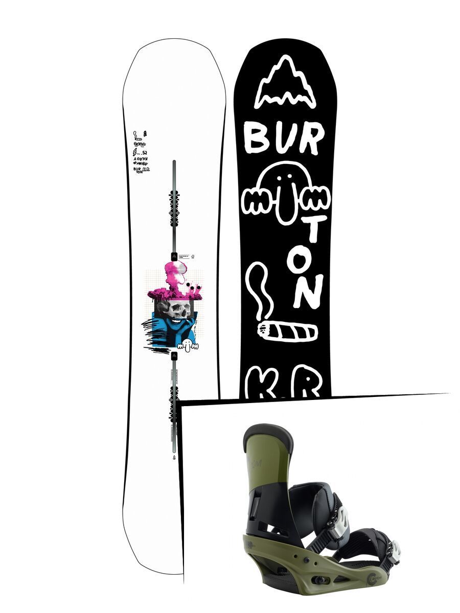 Set: Burton Kilroy Process 2019 + Burton Custom true grit - Bild 1
