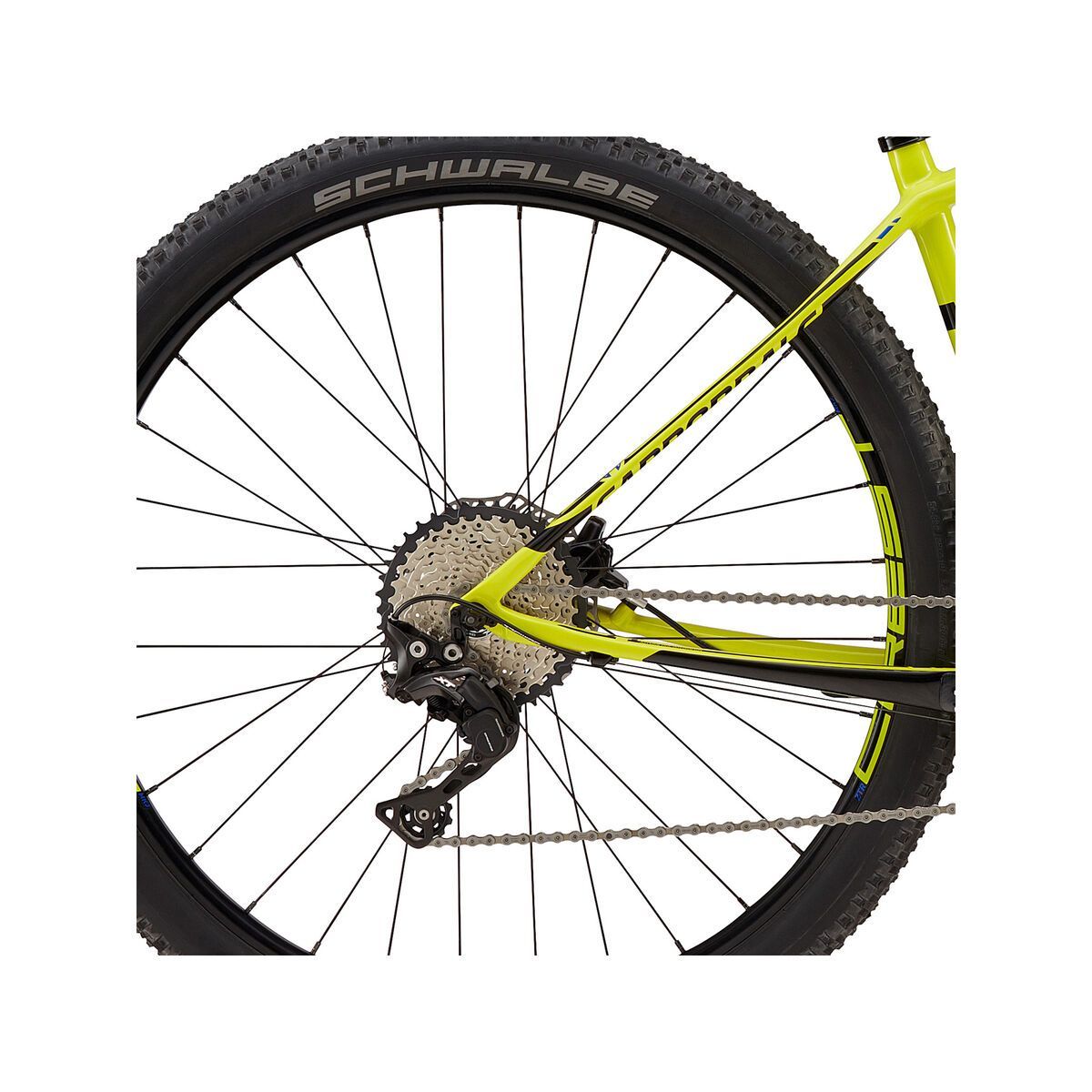 Cannondale F-Si Carbon 3 29, neon spring w/ jet black and cerulean, gloss - NSP - Bild 4