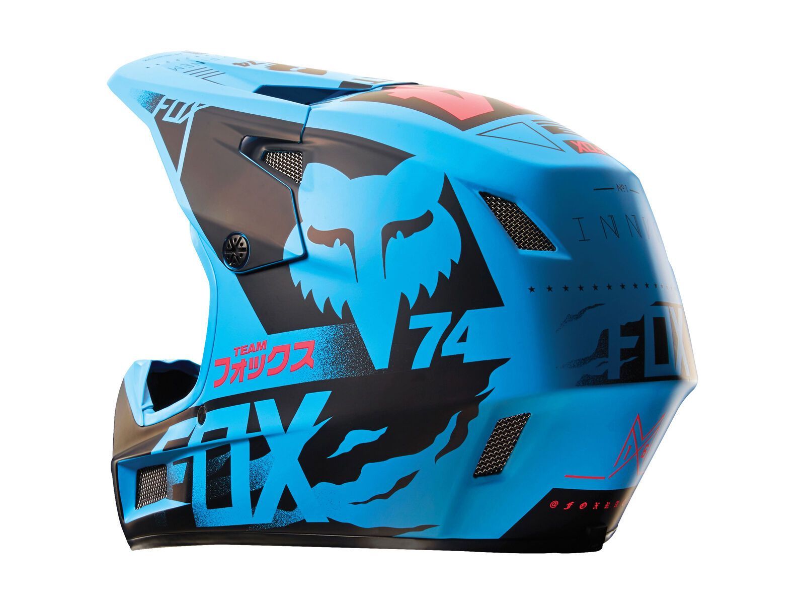 Fox Rampage Comp Helmet, blue - Bild 4
