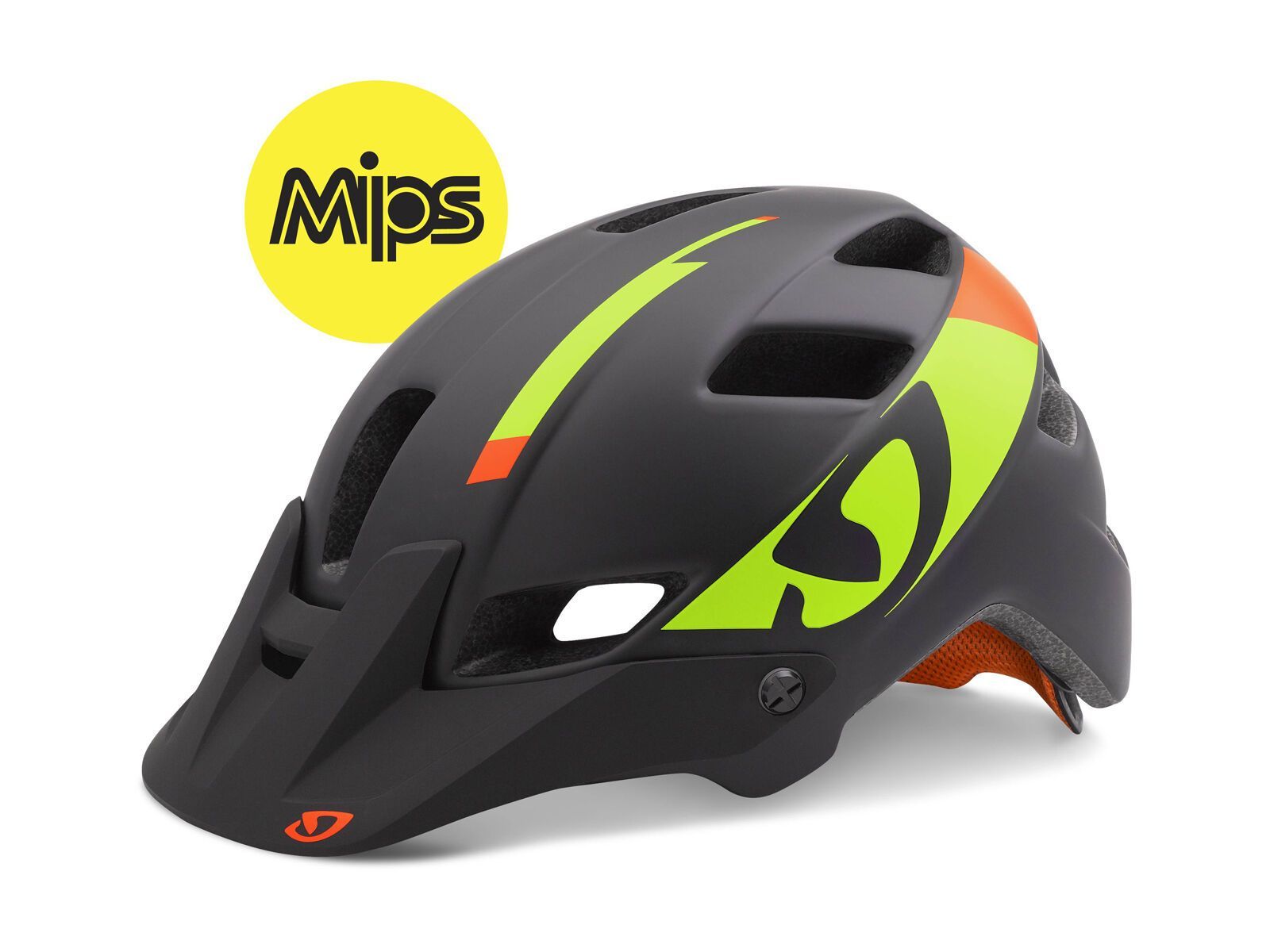 Giro Feature MIPS, black lime flame - Bild 1