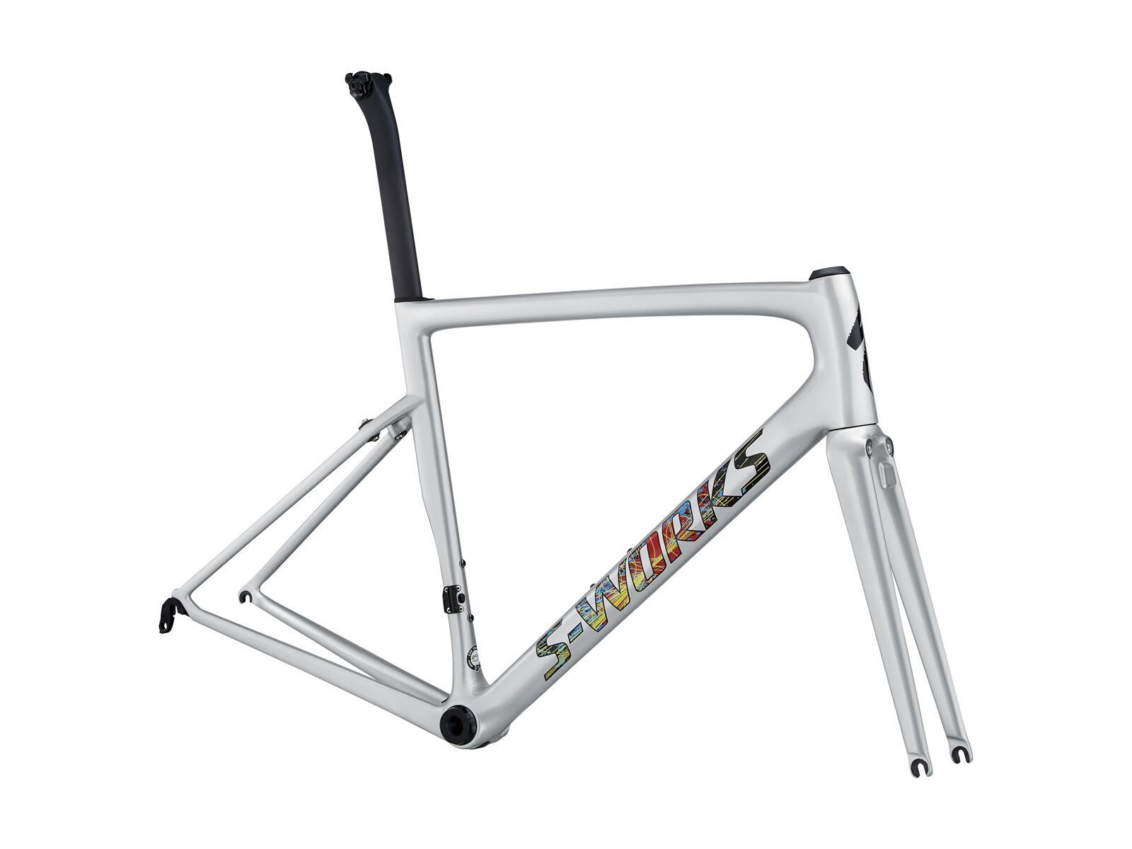 Specialized S-Works Tarmac Frameset, gloss light silver/explosion clean - Bild 1
