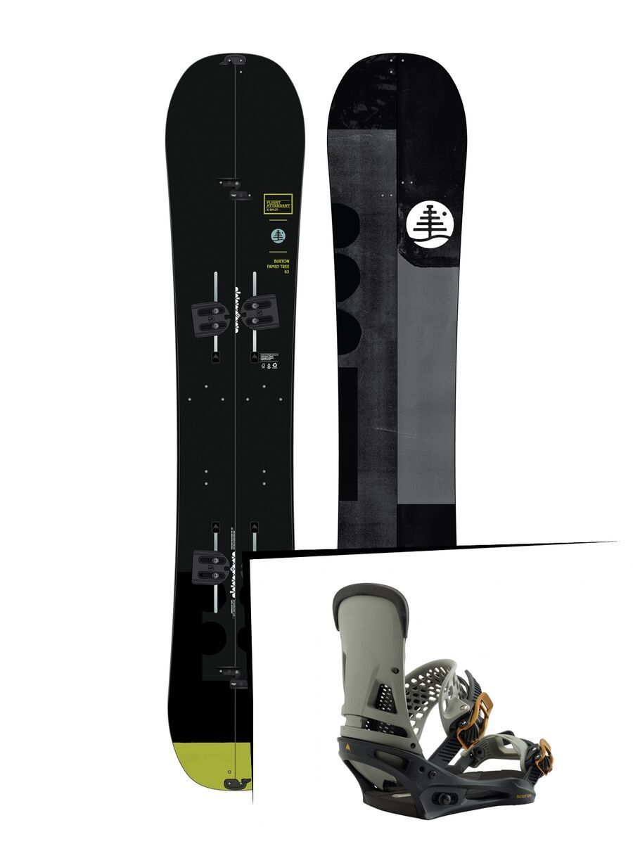 Set: Burton Family Tree Flight Attendant X Split 2019 + Burton Malavita black/gray - Bild 1
