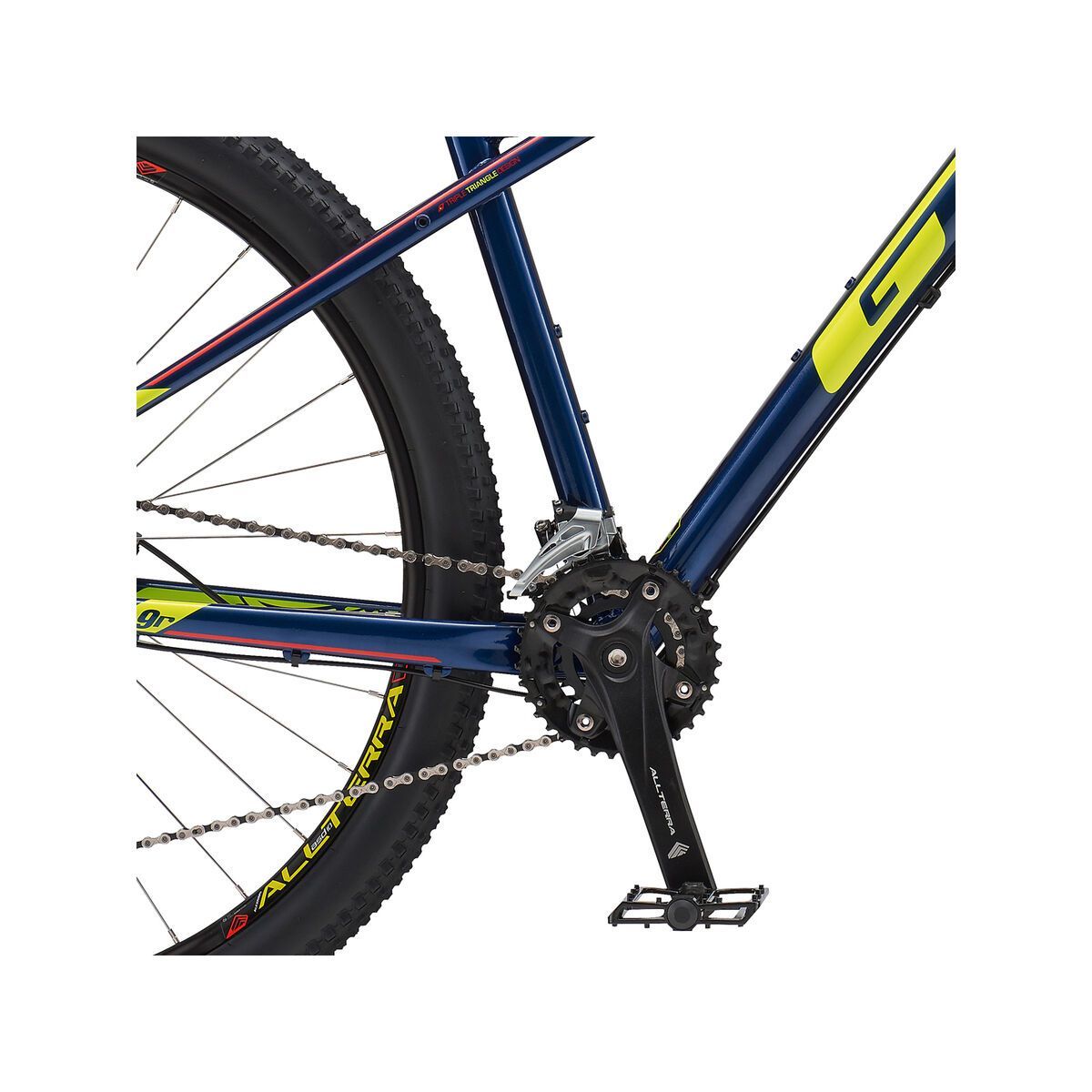 GT Avalanche Elite 27.5, gloss deep navy w/ neon yellow & neon red - Bild 4