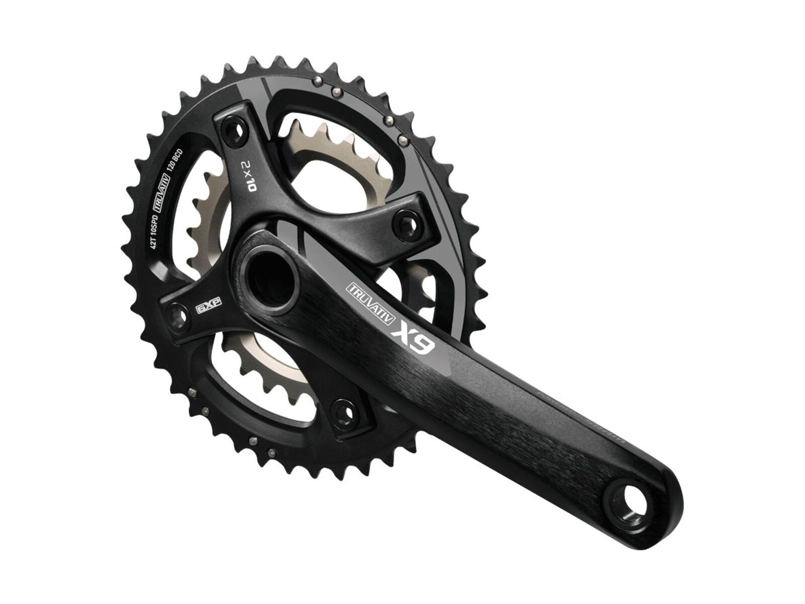 SRAM X9 Kurbel - BB30, 2x10, 42/28 Z, grau - Bild 1