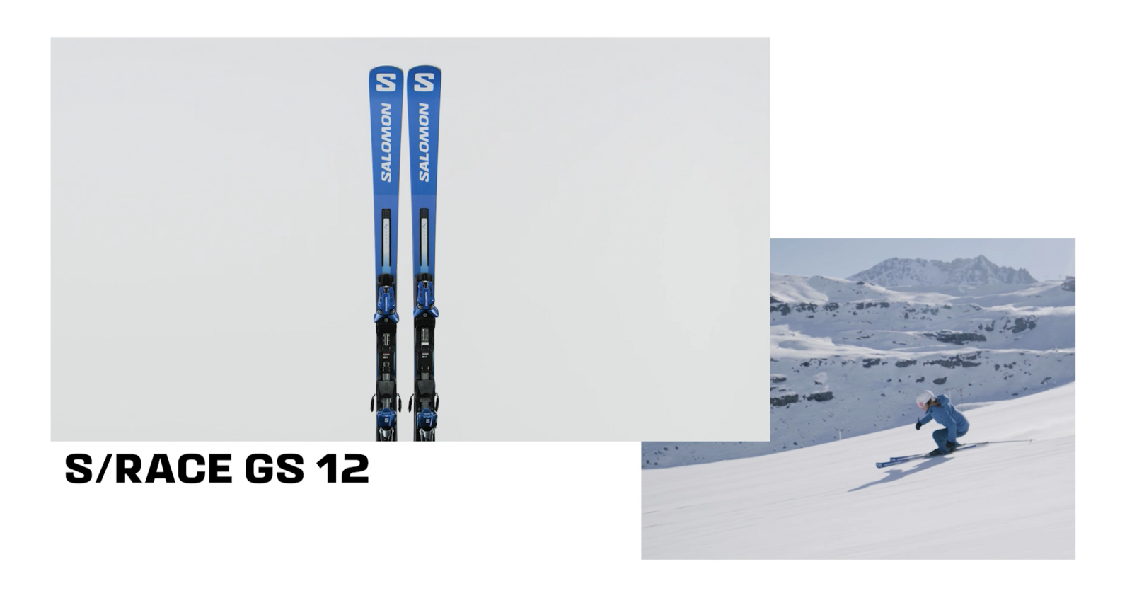 Salomon S/Race GS 12 + X12 TL GW, race blue/white - Video 7