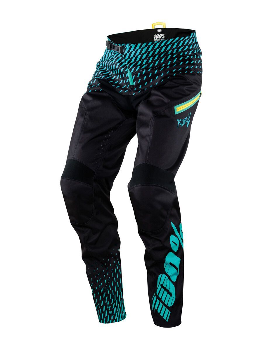 100% R-Core DH Pant, black cyan - Bild 1
