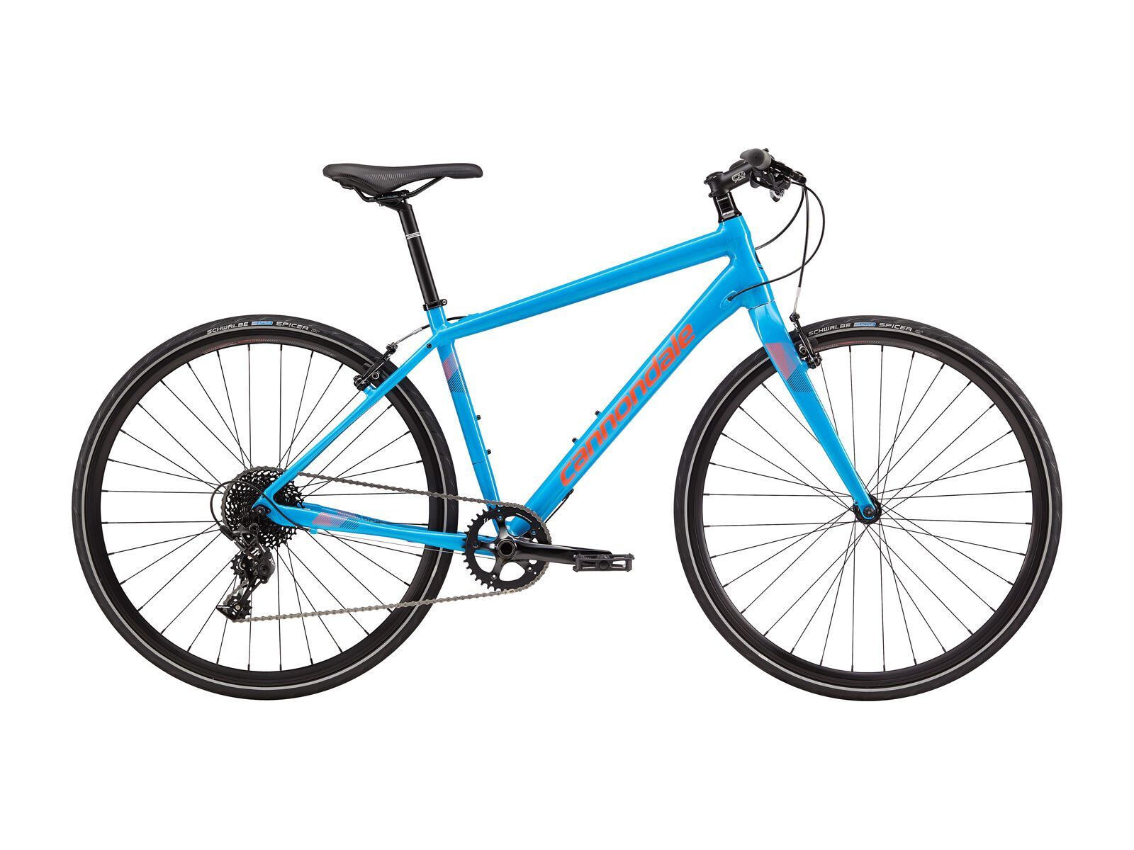 Cannondale Quick 2, ultra blue w/ jet black and acid red, reflective detail, gloss - BLU - Bild 1