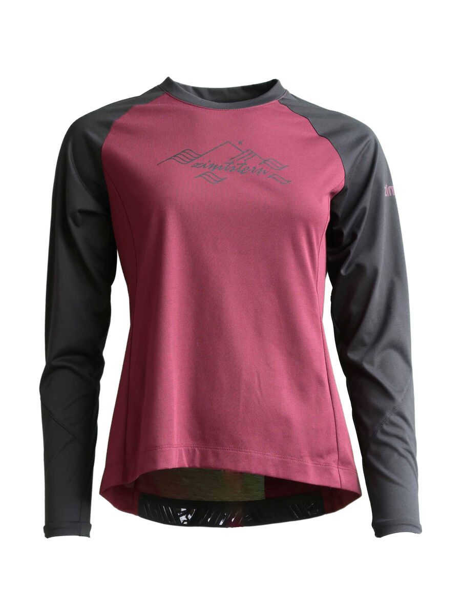 Zimtstern PureFlowz Shirt LS Women’s windsor wine/pirate black S W10036-5018-02